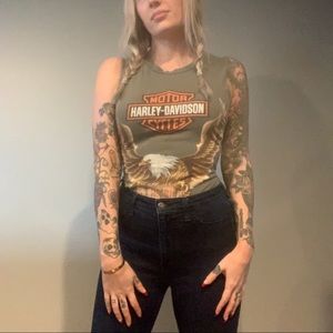 Vintage Harley Davidson body suit